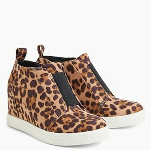 Torrid Leopard Faux Suede High Top Sneakers